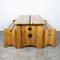 Sculptural Dining Set in Pine by Gilbert Marklund for Furusnickarn Ab, 1970s, Set of 3 1