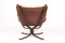 Leather Falcon Chair by Sigurd Resell for Vatne, 1970s 5