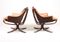 Leather Falcon Chairs by Sigurd Resell for Vatne, 1970s, Set of 2, Image 3