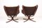 Leather Falcon Chairs by Sigurd Resell for Vatne, 1970s, Set of 2, Image 5