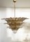 Palmette Ceiling Light with Clear and Amber Glasses, 1990 3