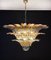 Palmette Ceiling Light with Clear and Amber Glasses, 1990 7