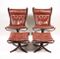 Falcon Chairs with Ottomans by Sigurd Resell for Vatne, 1970s, Set of 2, Image 1