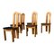 Mid-Century Modern Italian Beech ad Leather Dining Chairs, 1980s, Set of 6 3