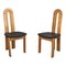 Mid-Century Modern Italian Beech ad Leather Dining Chairs, 1980s, Set of 6 7