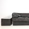 Black Leather Patchwork Modular Sofa from de Sede, 1970s, Set of 5 17