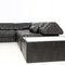 Black Leather Patchwork Modular Sofa from de Sede, 1970s, Set of 5 21