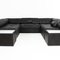 Black Leather Patchwork Modular Sofa from de Sede, 1970s, Set of 5 8
