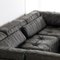 Black Leather Patchwork Modular Sofa from de Sede, 1970s, Set of 5 13