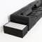 Black Leather Patchwork Modular Sofa from de Sede, 1970s, Set of 5 9