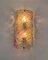 Lámparas de pared de cristal de Murano atribuidas a Mazzega, años 80. Juego de 2, Imagen 2