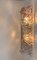 Lámparas de pared de cristal de Murano atribuidas a Mazzega, años 80. Juego de 2, Imagen 4