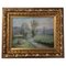 Paul Huntington Genteur, Lakeside Landscape, siglo XX, óleo sobre lienzo, enmarcado, Imagen 1