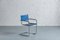 Blue Leather Chair from Mart Stam, 1970s, Image 4