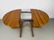 Danish Round Teak Dining Table with Extensions, 1970s 8