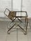 Bar Trolley in Brass and Wood, 1950s, Image 10