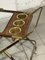 Bar Trolley in Brass and Wood, 1950s 14
