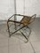 Bar Trolley in Brass and Wood, 1950s 2