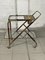 Bar Trolley in Brass and Wood, 1950s, Image 13