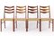 Mid-Century Teak Dining Chairs with Papercord Seats from Glyngøre Stolefabrik, 1960s, Set of 5 8