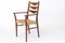 Mid-Century Teak Dining Chairs with Papercord Seats from Glyngøre Stolefabrik, 1960s, Set of 5 4