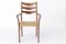 Mid-Century Teak Dining Chairs with Papercord Seats from Glyngøre Stolefabrik, 1960s, Set of 5 5