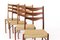 Mid-Century Teak Dining Chairs with Papercord Seats from Glyngøre Stolefabrik, 1960s, Set of 5, Image 9