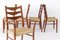 Mid-Century Teak Dining Chairs with Papercord Seats from Glyngøre Stolefabrik, 1960s, Set of 5 2