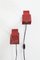 Vintage Danish Wall Lights in Red and Black from David Belysning, 1980s, Set of 2 4