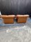 Mid-Century Chairs in Cognac-Colored Leather, 1970s, Set of 2, Image 6