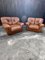 Mid-Century Chairs in Cognac-Colored Leather, 1970s, Set of 2, Image 2