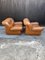 Mid-Century Chairs in Cognac-Colored Leather, 1970s, Set of 2 7