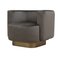 Italian Lounge Chair in Mocha Brown Velvet from Kabinet, Image 2