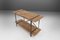 Tavolino industriale con struttura in metallo e ripiano in legno, Belgio, anni '20, Immagine 2