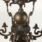 Lámpara de araña holandesa vintage de bronce, Imagen 7