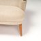 Mid-Century Scandinavian Curved Beige and Teak Sofa by Kurt Olsen, 1960s 7