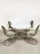 Vintage Chrome Dining Set with Table and Chairs, Set of 5 1