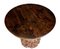 Scandinavian Circular Occasional Table with Burr Root Base, 1930s, Image 6