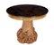 Scandinavian Circular Occasional Table with Burr Root Base, 1930s 1