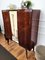 Mid-Century Art Deco Italian Tall Wood Brass Decorated Dry Bar Cabinet, 1960s 7