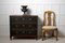 Antique Gustavian Style Chest in Black Pine with Drawers 2