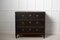 Antique Gustavian Style Chest in Black Pine with Drawers 3