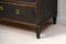 Antique Gustavian Style Chest in Black Pine with Drawers 8