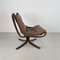 Midcentury Tan Leather Low Backed Falcon Chair by Sigurd Resell 7