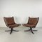 Midcentury Tan Leather Low Backed Falcon Chair by Sigurd Resell 10