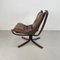 Midcentury Tan Leather Low Backed Falcon Chair by Sigurd Resell 5