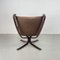 Midcentury Tan Leather Low Backed Falcon Chair by Sigurd Resell 6