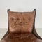 Midcentury Tan Leather Low Backed Falcon Chair by Sigurd Resell 4