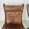 Vintage Leather High Backed Falcon Chairs by Sigurd Resell, Set of 2 5