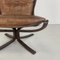 Vintage Leather High Backed Falcon Chairs by Sigurd Resell, Set of 2 8